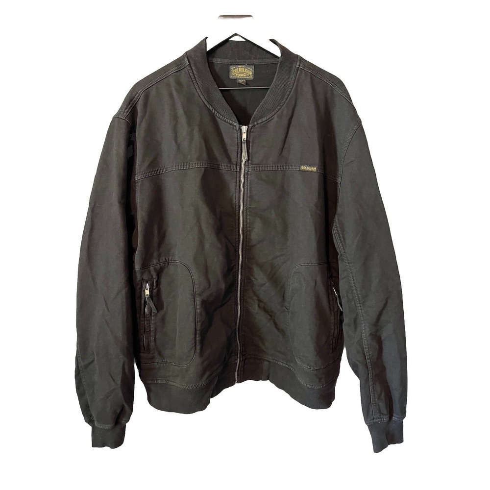 New! TRUE RELIGION‎ MEN'S RUNNER ZIP JACKET Size 3XL  XXXL Black NWT Retail $228